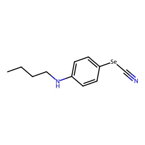 [4-(Butylamino)phenyl] selenocyanate structure