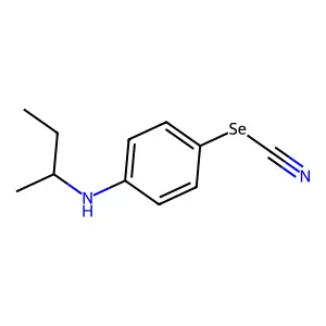 [4-(Butan-2-ylamino)phenyl] selenocyanate structure