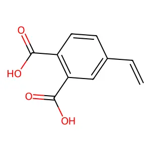 4-Ethenylbenzene-1,2-dicarboxylic acid structure
