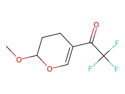 2,2,2-trifluoro-1-(2-methoxy-3,4-dihydro-2H-pyran-5-yl)ethanone structure