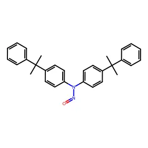 4-(1-Methyl-1-phenylethyl)-N-(4-(1-methyl-1-phenylethyl)phenyl)-N-nitrosoaniline structure