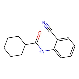 N-(2-cyanophenyl)cyclohexanecarboxamide structure