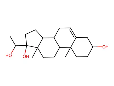 delta 5-Pregnenetriol structure