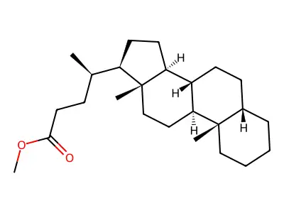 Methyl 5-beta-cholan-24-oate structure