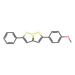 2-(4-Methoxyphenyl)-5-phenyl[1,2]dithiolo[1,5-b][1,2]dithiole-7-SIV structure