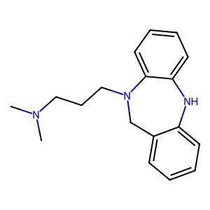 10-(3-Dimethylaminopropyl)-10,11-dihydro-(5H)-dibenzo-(b,E)(1,4)-diazepine structure