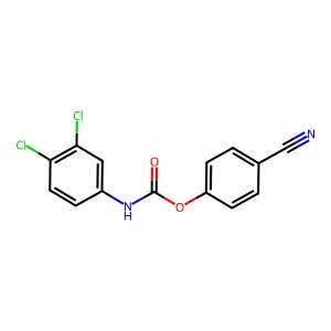 (4-cyanophenyl) N-(3,4-dichlorophenyl)carbamate structure