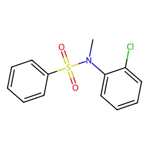 N-(2-氯苯基)-N-甲基苯磺酰胺 structure