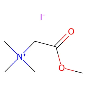 Ammonium, (carboxymethyl)trimethyl-, iodide, methyl ester structure