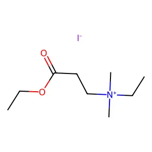 3-Ethoxy-N-ethyl-N,N-dimethyl-3-oxopropan-1-aminium iodide structure