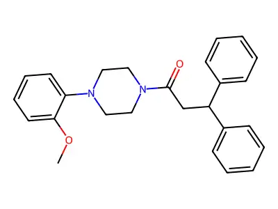 1-[4-(2-Methoxyphenyl)piperazin-1-yl]-3,3-diphenylpropan-1-one structure