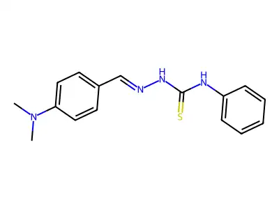1-(4-(Dimethylamino)benzylidene)-4-phenylthiosemicarbazide structure