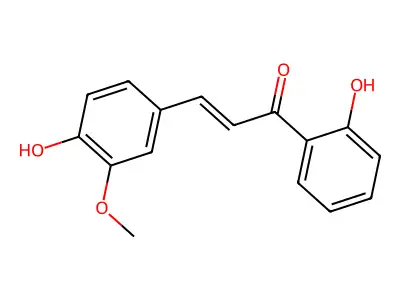 2',4-Dihydroxy-3-methoxychalcone structure