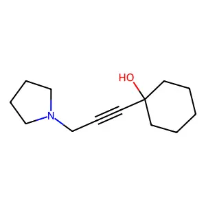 Cyclohexanol, 1-[3-(1-pyrrolidinyl)-1-propynyl]- structure