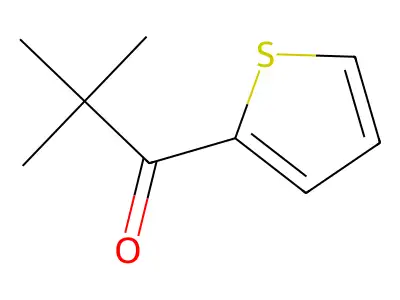 2,2-Dimethyl-1-(thiophen-2-yl)propan-1-one structure