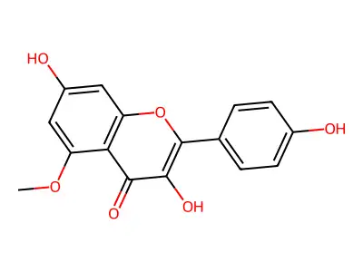 Kaempferol 5-methyl ether structure