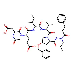 Azapeptide-based compound 32 structure