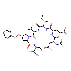 Azapeptide-based compound 25 structure