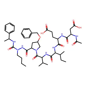 Azapeptide-based compound 44 structure