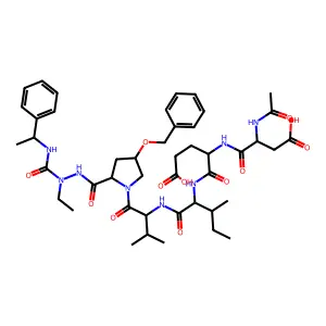 Azapeptide-based compound 43 structure