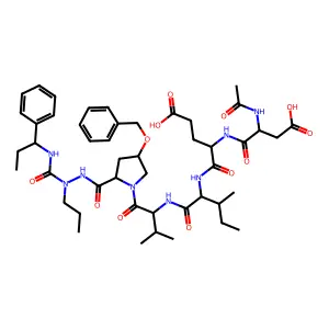 Azapeptide-based compound 35 structure
