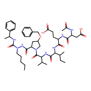 Azapeptide-based compound 45 structure