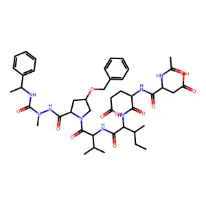 Azapeptide-based compound 42 structure