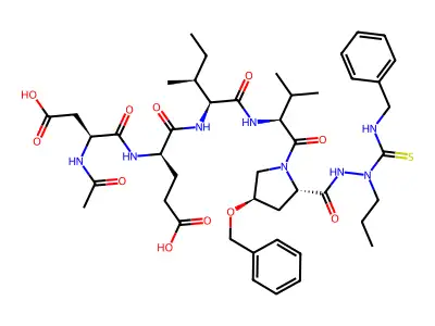 Azapeptide-based compound 30 structure