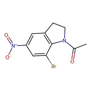 1-Acetyl-7-bromo-5-nitroindoline structure