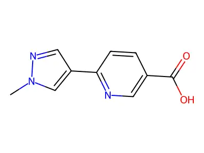 6-(1-benzylpyrazol-4-yl)pyridine-3-carboxylic Acid structure