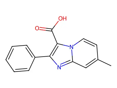 7-Methyl-2-phenylimidazo[1,2-a]pyridine-3-carboxylic acid structure