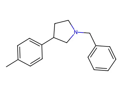 1-Benzyl-3-(p-tolyl)pyrrolidine structure