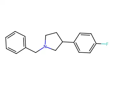 1-Benzyl-3-(4-fluorophenyl)pyrrolidine structure