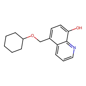 5-[(Cyclohexyloxy)methyl]quinolin-8-ol structure