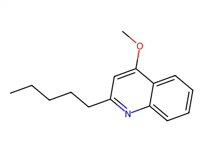 4-Methoxy-2-pentylquinoline structure