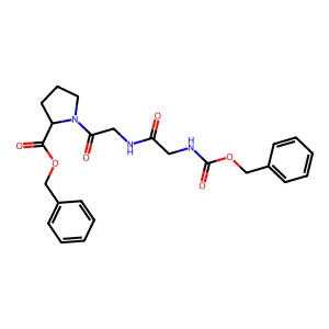 苄氧羰基甘氨酰甘氨酰-L-脯氨酸苄酯 structure