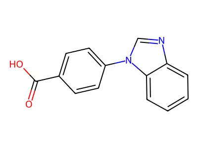 4-(1H-1,3-benzodiazol-1-yl)benzoic acid structure