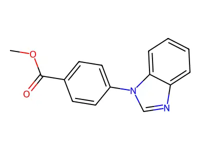 Methyl 4-(benzimidazol-1-yl)benzoate structure