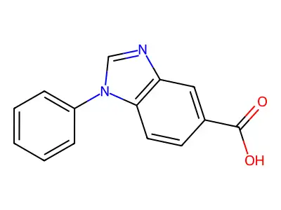 1-Phenyl-1H-benzoimidazole-5-carboxylic acid structure