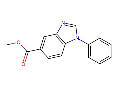 Methyl 1-phenyl-1H-benzo[d]imidazole-5-carboxylate structure