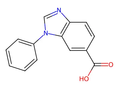 1-Phenyl-1H-benzo[d]imidazole-6-carboxylic acid structure