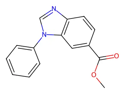 Methyl 1-phenylbenzoimidazole-6-carboxylate structure