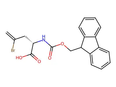 Fmoc-L-2-Amino-4-bromo-4-pentenoic acid structure