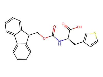 Fmoc-D-2-Thienylalanine structure