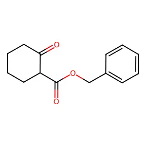 Phenylmethyl 2-oxocyclohexanecarboxylate structure