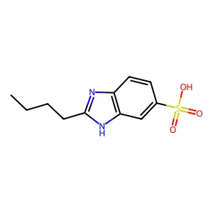 1H-Benzimidazole-6-sulfonic acid, 2-butyl- structure