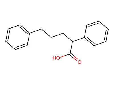 alpha-Phenylbenzenepentanoic acid structure