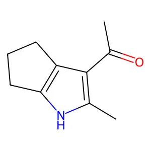 Ketone, methyl 1,4,5,6-tetrahydro-2-methylcyclopenta(b)pyrrol-3-yl structure