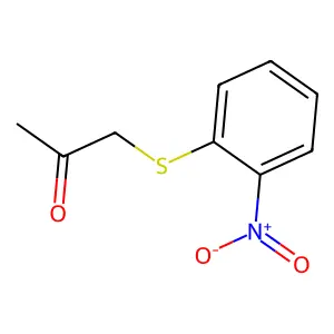 1-((2-Nitrophenyl)sulfanyl)propan-2-one structure