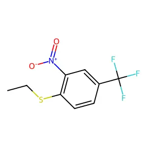 1-(Ethylthio)-2-nitro-4-(trifluoromethyl)benzene structure